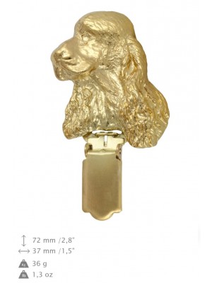 English Cocker Spaniel - clip (gold plating) - 1036 - 26732