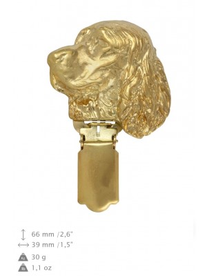 English Springer Spaniel - clip (gold plating) - 1037 - 26740