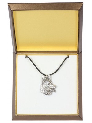 German Shepherd - necklace (silver plate) - 2912 - 31056