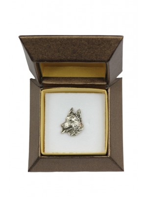 German Shepherd - pin (silver plate) - 2658 - 28940