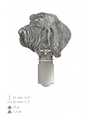 Grand Basset Griffon Vendéen - clip (silver plate) - 697 - 26525