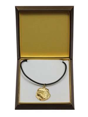 Grand Basset Griffon Vendéen - necklace (gold plating) - 3039 - 31675