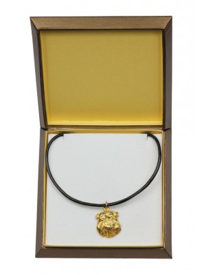Grand Basset Griffon Vendéen - necklace (gold plating) - 3079 - 31744