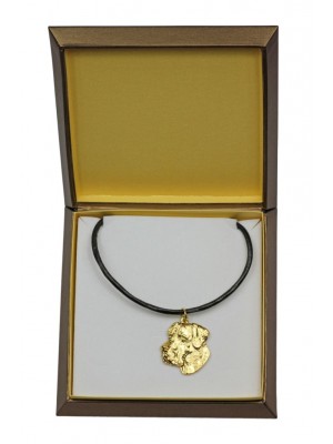 Great Dane - necklace (gold plating) - 2481 - 27640