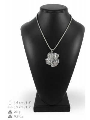 Great Dane - necklace (silver chain) - 3293 - 34295