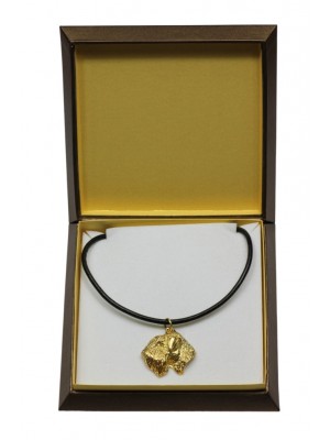 Irish Soft Coated Wheaten Terrier - necklace (gold plating) - 3073 - 31709