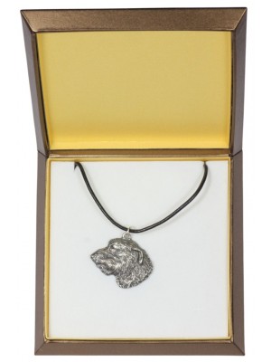 Irish Wolfhound - necklace (silver plate) - 2963 - 31106