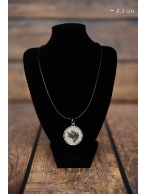 Irish Wolfhound - necklace (silver plate) - 3398 - 34774