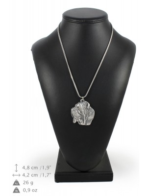 Neapolitan Mastiff - necklace (silver cord) - 3158 - 33025