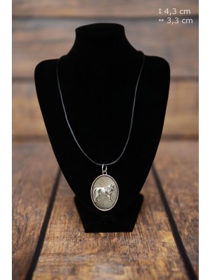 Neapolitan Mastiff - necklace (silver plate) - 3438 - 34908