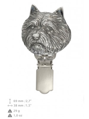 Norwich Terrier - clip (silver plate) - 689 - 26468