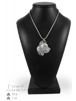 Perro de Presa Canario - necklace (silver chain) - 3340 - 34490