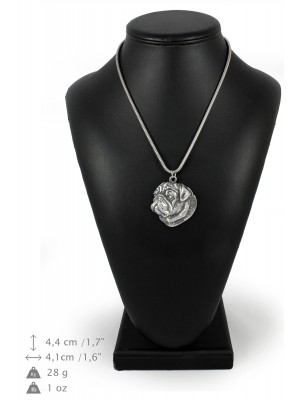 Pug - necklace (silver cord) - 3138 - 32946