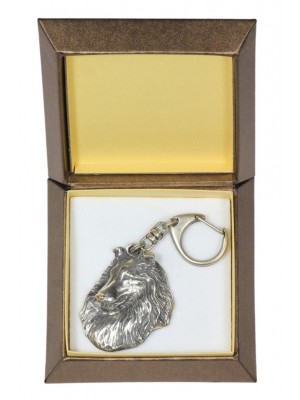 Rough Collie - keyring (silver plate) - 2810 - 29933