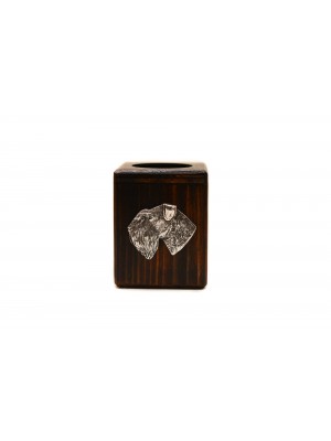 Schnauzer - candlestick (wood) - 4018 - 37995
