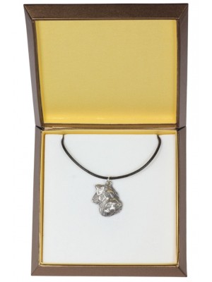 Schnauzer - necklace (silver plate) - 2999 - 31142