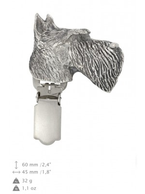 Scottish Terrier - clip (silver plate) - 2583 - 28171