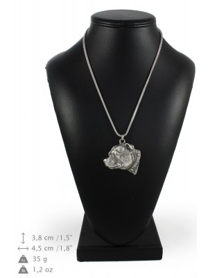 Staffordshire Bull Terrier - necklace (silver chain) - 3375 - 34641