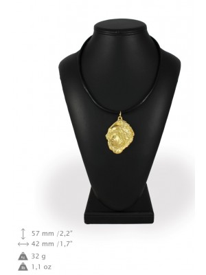Tibetan Mastiff - necklace (gold plating) - 1717 - 31383