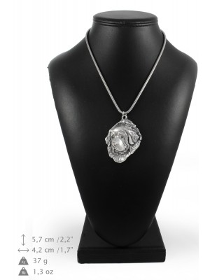 Tibetan Mastiff - necklace (silver cord) - 3245 - 33385