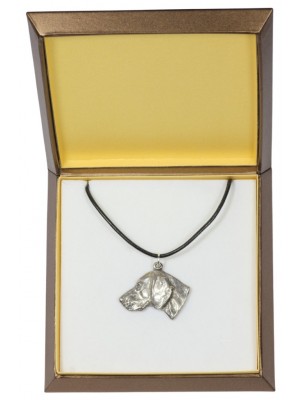 Weimaraner - necklace (silver plate) - 2939 - 31083