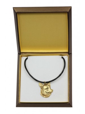 Welsh Corgi Cardigan - necklace (gold plating) - 2508 - 27667