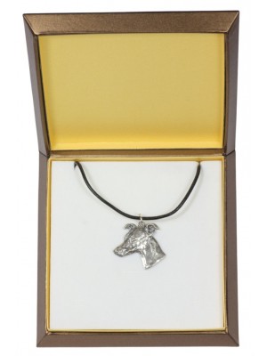 Whippet - necklace (silver plate) - 2924 - 31068