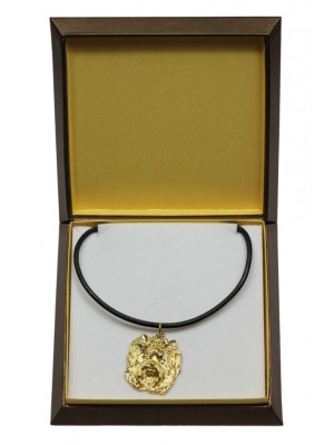 Yorkshire Terrier - necklace (gold plating) - 3033 - 31669
