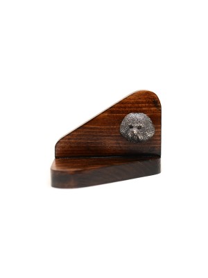 Bichon Frise - candlestick (wood) - 3681 