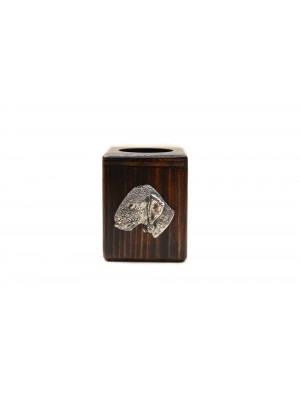 Bedlington Terrier - candlestick (wood) - 3948