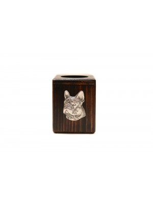 French Bulldog - candlestick (wood) - 3953