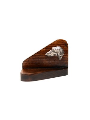 Scottish Deerhound - candlestick (wood) - 3632