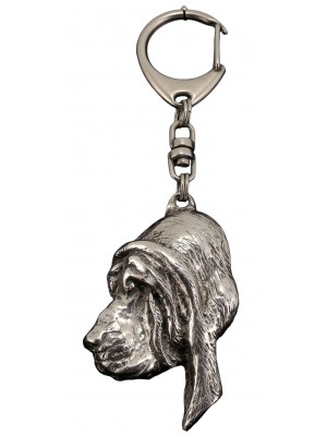 Bloodhound - keyring (silver plate) - 80