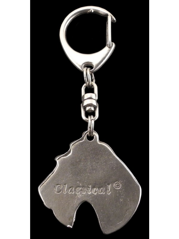 Airedale Terrier - keyring (silver plate) - 99 - 543