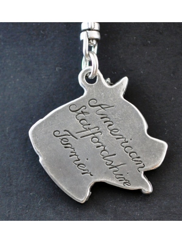 American Staffordshire Terrier - keyring (silver plate) - 32 - 210