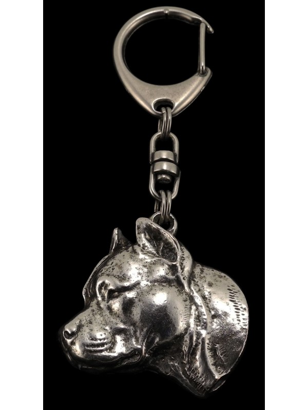 American Staffordshire Terrier - keyring (silver plate) - 61 - 366