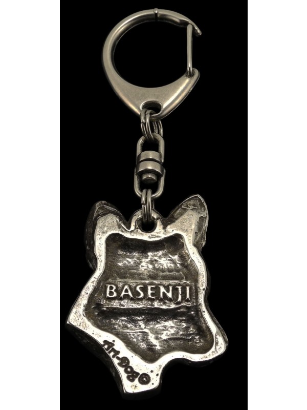 Basenji - keyring (silver plate) - 109 - 584