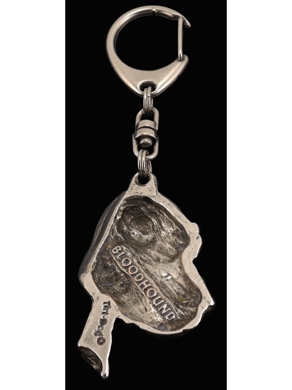 Bloodhound - keyring (silver plate) - 80 - 455
