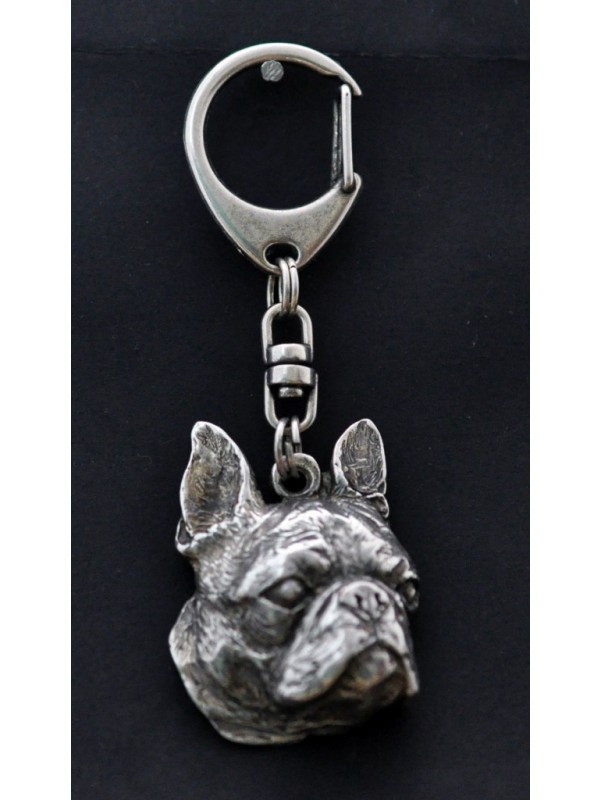 Boston Terrier - keyring (silver plate) - 54 - 326