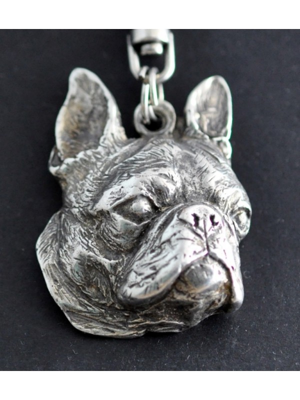 Boston Terrier - keyring (silver plate) - 54 - 327
