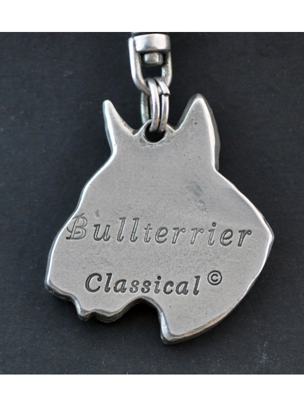 Bull Terrier - keyring (silver plate) - 107 - 578