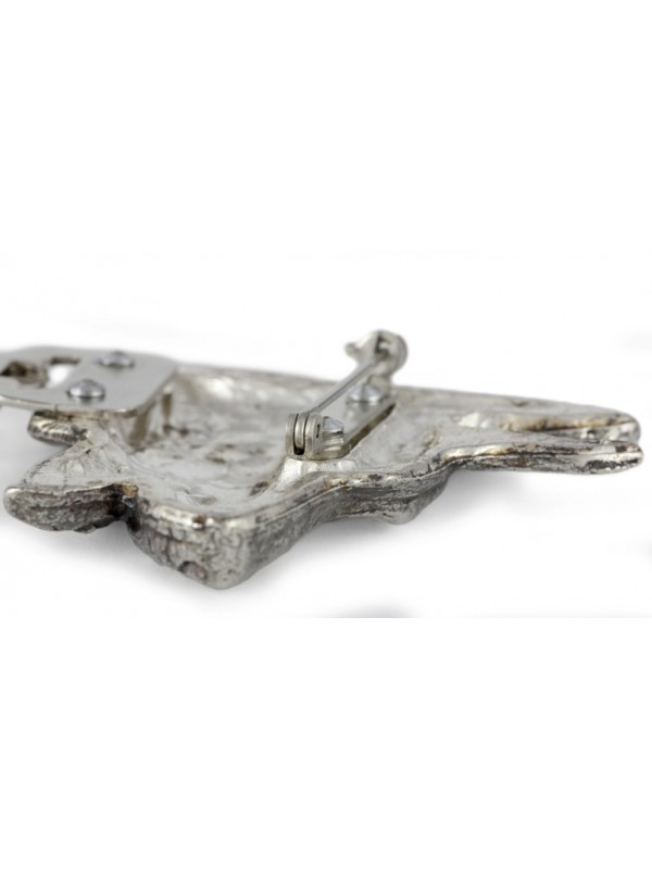 Doberman pincher - clip (silver plate) - 253 - 26253