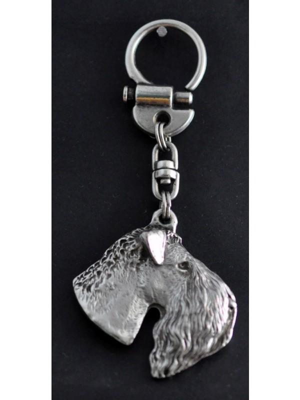 Kerry Blue Terrier - keyring (silver plate) - 77 - 440