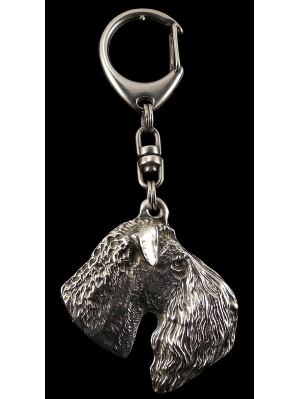 Kerry Blue Terrier - keyring (silver plate) - 77 - 443