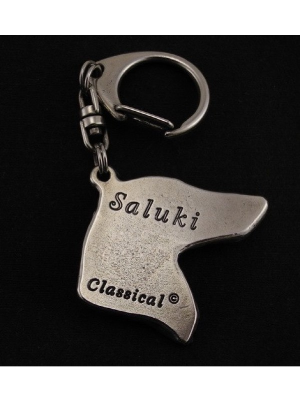 Saluki - keyring (silver plate) - 8 - 9212