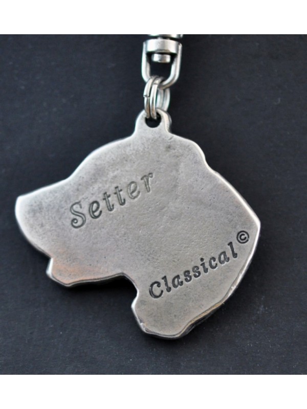 Setter - keyring (silver plate) - 52 - 318