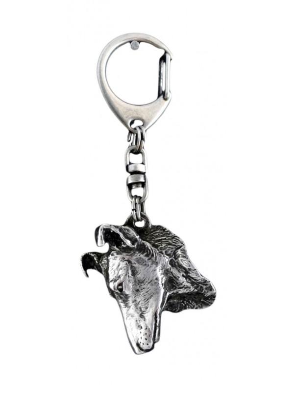 Smooth Collie - keyring (silver plate) - 100 