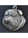 Belgium Griffon - necklace (silver chain) - 3298 - 33655