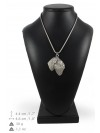 Black Russian Terrier - necklace (silver chain) - 3335 - 34482