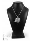 Dachshund - necklace (silver chain) - 3354 - 34596